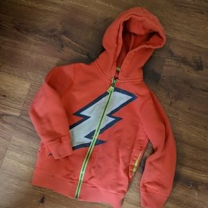 Mini Boden lightning hoodie size 4-5 years